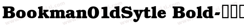 Bookman01dSytle Bold字体转换